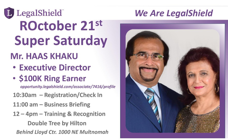 Oct. 21st Super Saturday Oregon LegalShield